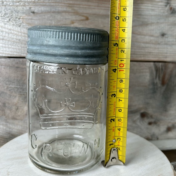 2 Vintage Glass Mason Jars - Picture 6 of 13